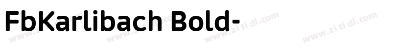 FbKarlibach Bold字体转换